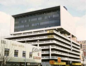 Total Car Park, c1960s. Photograph by Peter Wille, State Library of Victoria.